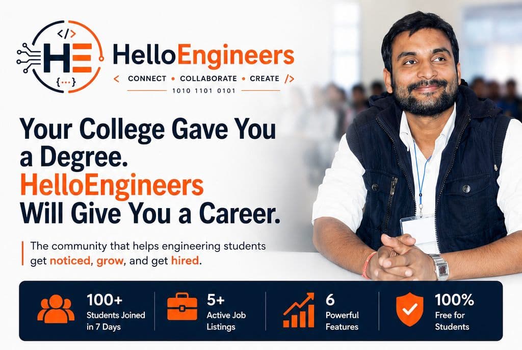 Your College Gave You a Degree. HelloEngineers Will Give You a Career.