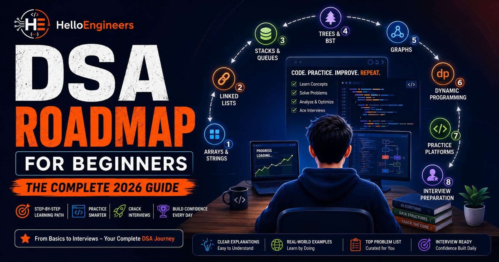 DSA Roadmap for Beginners ( Complete Guide for 2026 )