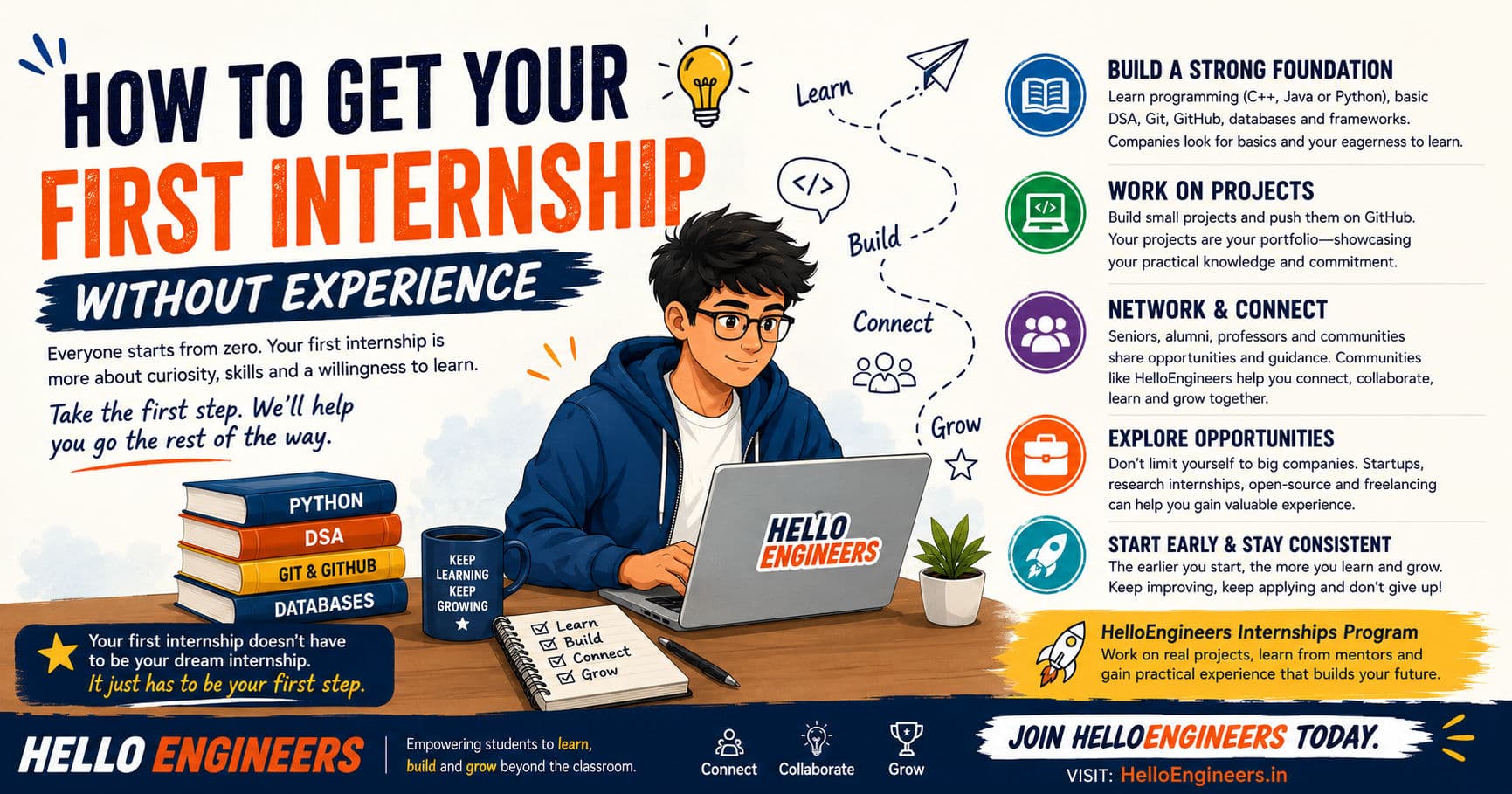 How to Get Your First Internship Without Experience