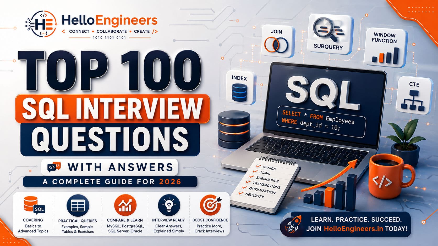Top 100 SQL Interview Questions for Engineering Students