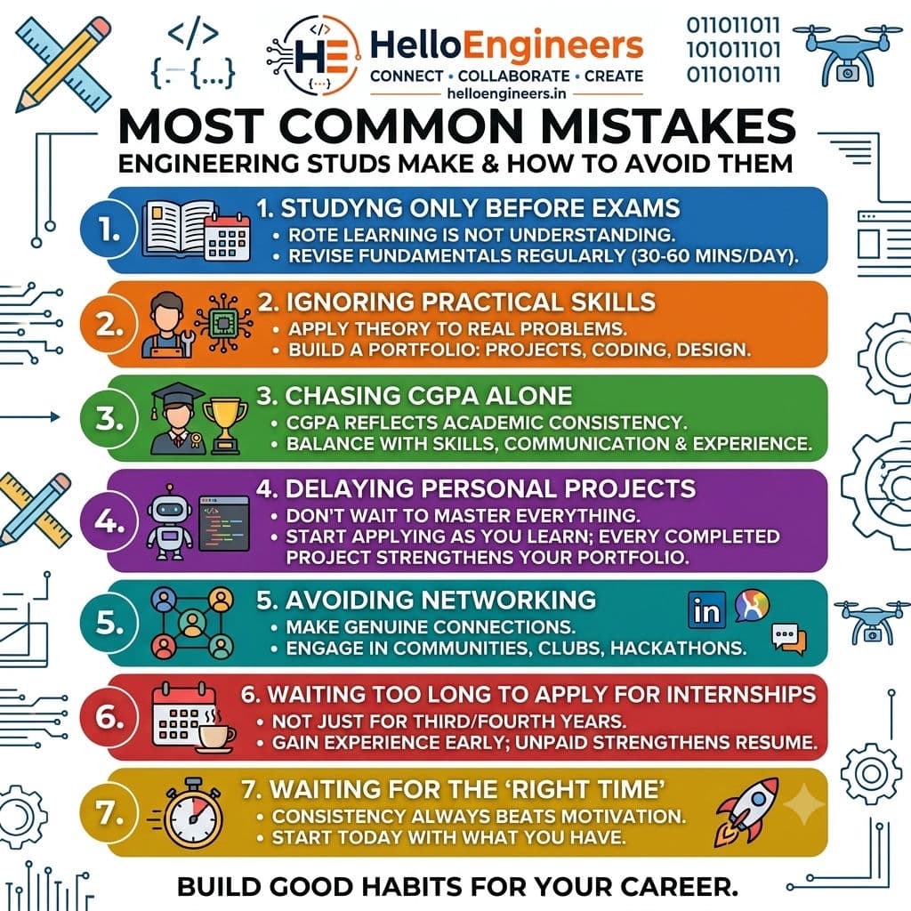 Common Mistakes That Can Cost You as an Engineering Student